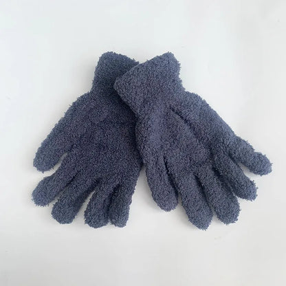 Women'S Fashion Solid Color Polyester Gloves 1 Pair