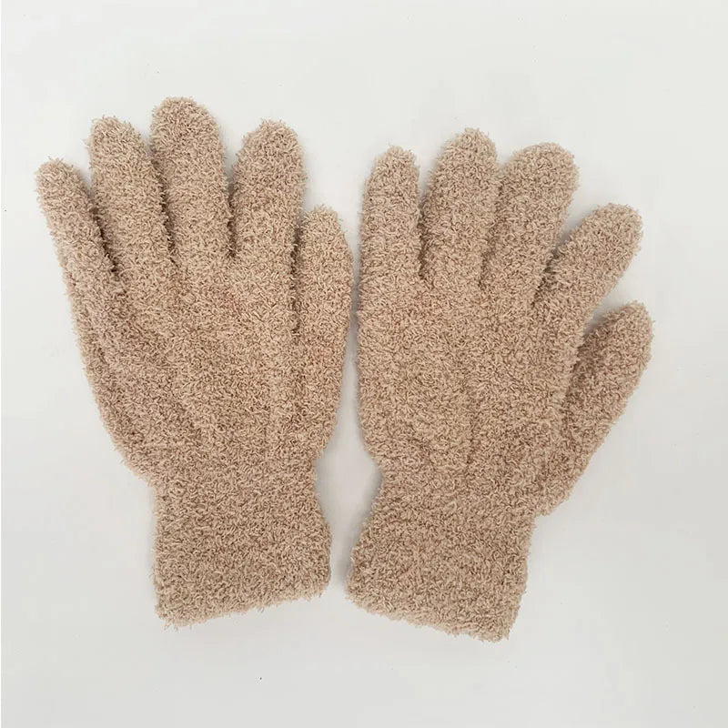 Women'S Fashion Solid Color Polyester Gloves 1 Pair