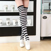 Women'S Fashion Stripe Polyester Over The Knee Socks 2 Pieces