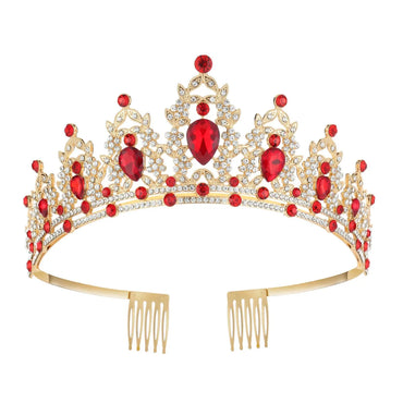 Women'S Glam Luxurious Crown Alloy Plating Inlay Rhinestones Crown