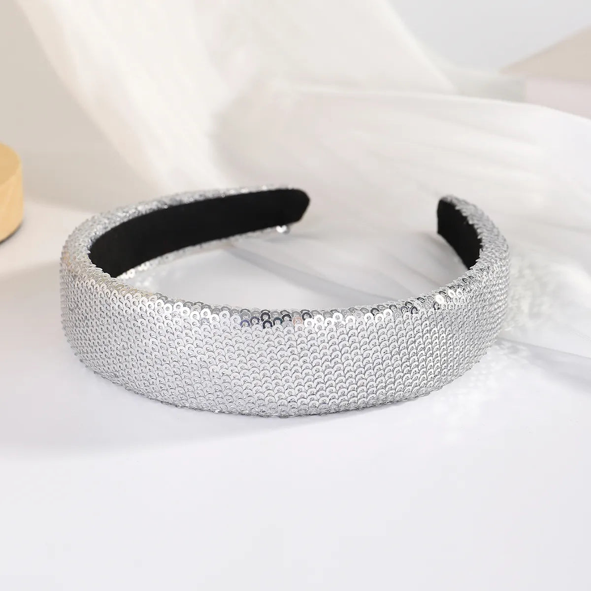 Women'S Glam Luxurious Round Dots Polka Dots Sequin Plastic Cloth Sequins Embroidery Hair Band