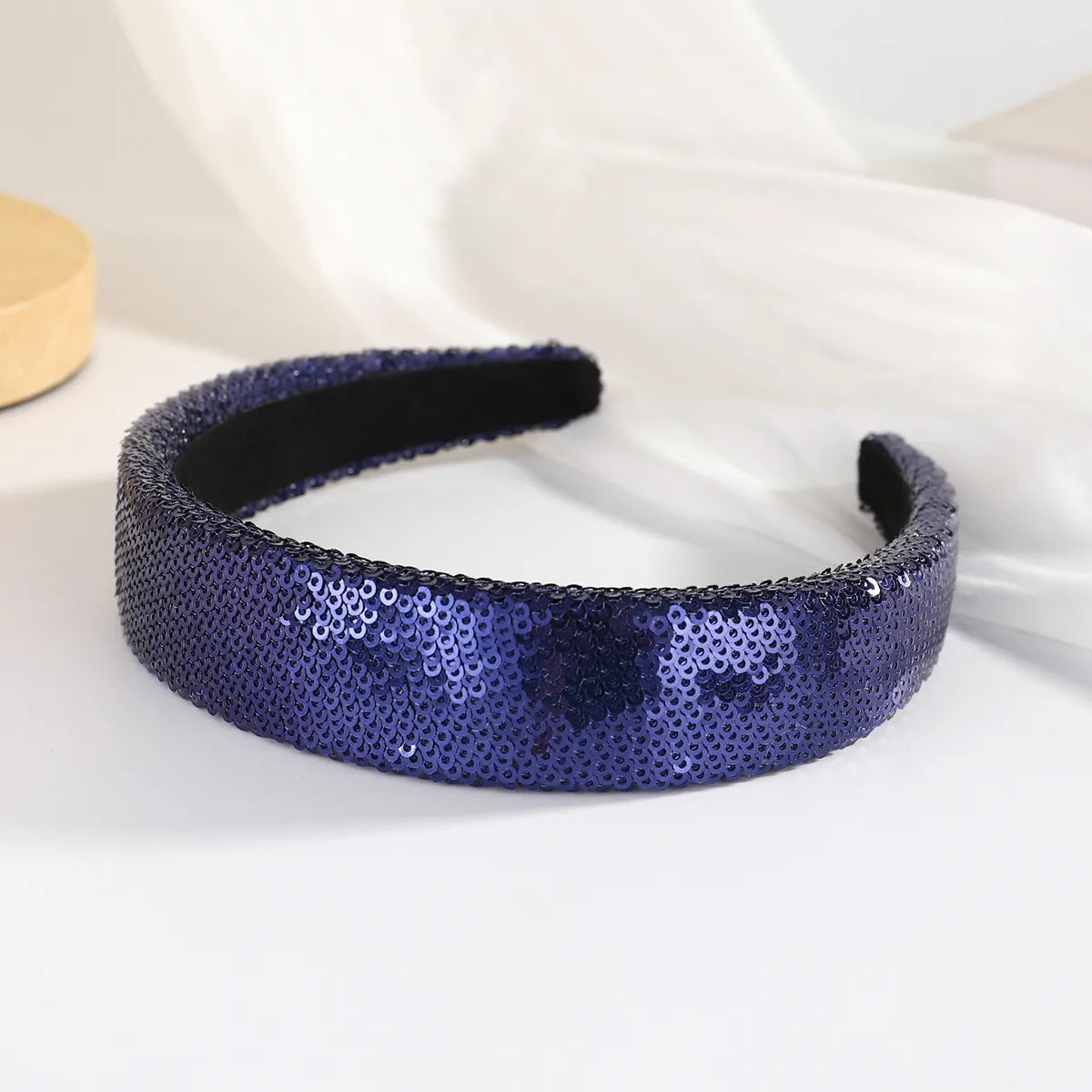 Women'S Glam Luxurious Round Dots Polka Dots Sequin Plastic Cloth Sequins Embroidery Hair Band