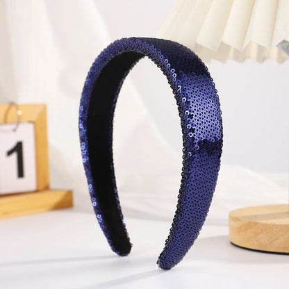 Women'S Glam Luxurious Round Dots Polka Dots Sequin Plastic Cloth Sequins Embroidery Hair Band