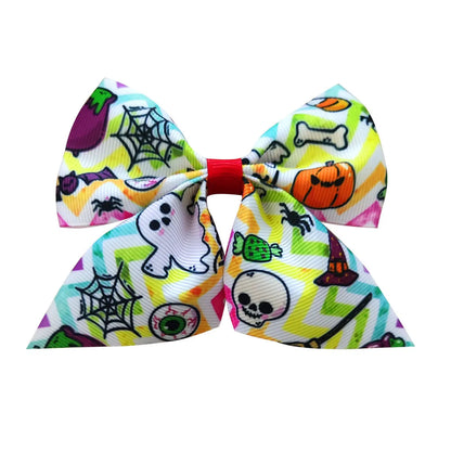 Women'S Hip-Hop Funny Halloween Pattern Pumpkin Cloth Thread Belt Hair Clip