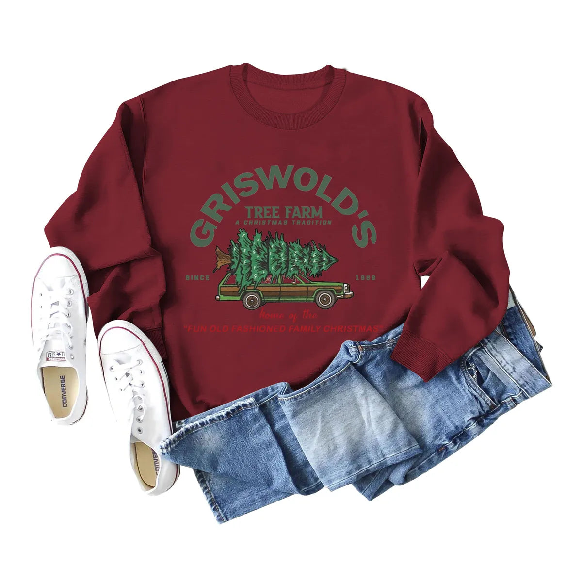 Women'S Hoodie Long Sleeve Hoodies & Sweatshirts Printing Christmas Christmas Tree Letter