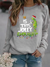 Women'S Hoodie Long Sleeve Hoodies & Sweatshirts Printing Christmas Letter