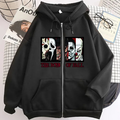 Women'S Hoodie Long Sleeve Hoodies & Sweatshirts Printing Casual Clown Skull