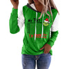 Women'S Hoodie Long Sleeve Hoodies & Sweatshirts Printing Christmas Cartoon Letter