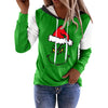 Women'S Hoodie Long Sleeve Hoodies & Sweatshirts Printing Christmas Cartoon Letter