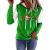 Women'S Hoodie Long Sleeve Hoodies & Sweatshirts Printing Christmas Cartoon Letter