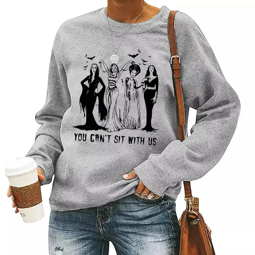 Women'S Hoodie Long Sleeve T-Shirts Printing Streetwear Human Letter