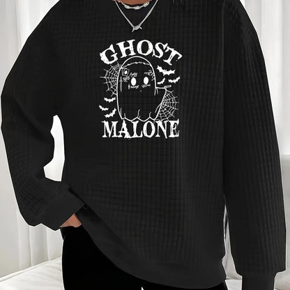 Women'S Hoodies Long Sleeve Printing Casual Halloween Pattern Letter Ghost