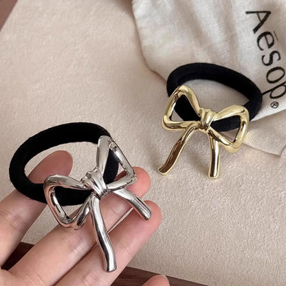 Women'S IG Style Basic Commute Solid Color Bow Knot Alloy Hair Tie