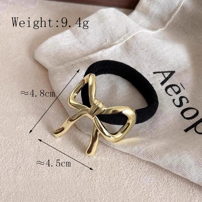 Women'S IG Style Basic Commute Solid Color Bow Knot Alloy Hair Tie