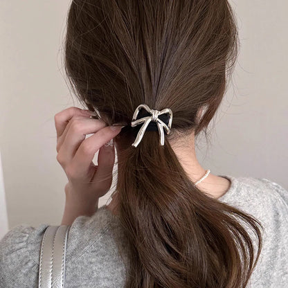 Women'S IG Style Basic Commute Solid Color Bow Knot Alloy Hair Tie