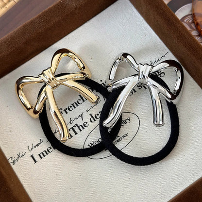 Women'S IG Style Basic Commute Solid Color Bow Knot Alloy Hair Tie