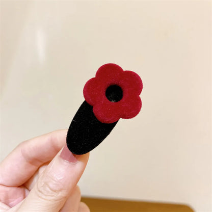 Women'S IG Style Cute Korean Style Flower Velvet Hair Clip