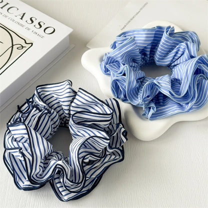 Women'S IG Style French Style Stripe Cloth Hair Tie