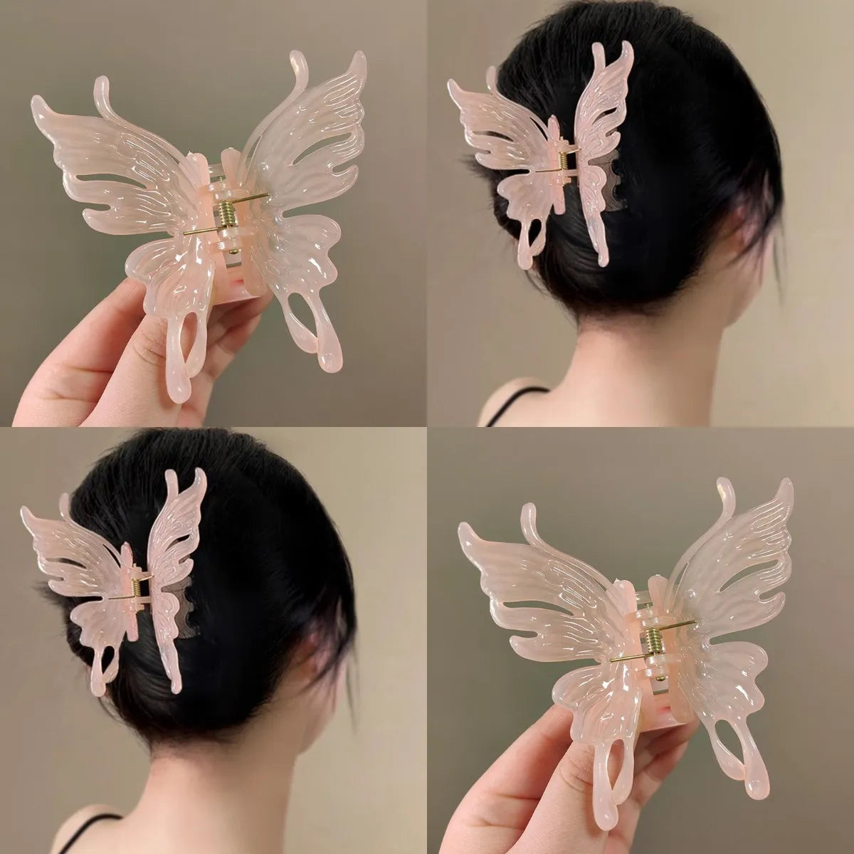 Women'S IG Style Korean Style Butterfly Arylic Plating Hair Clip Hair Claws