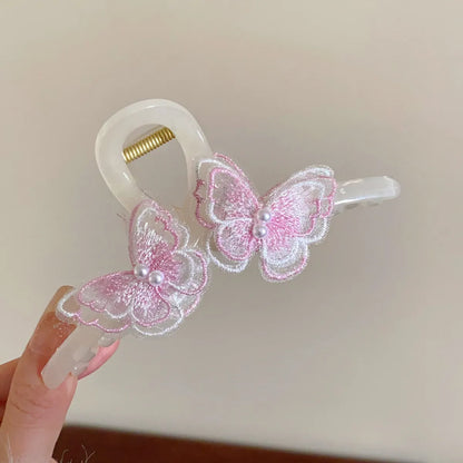 Women'S IG Style Korean Style Butterfly Arylic Plating Hair Clip Hair Claws