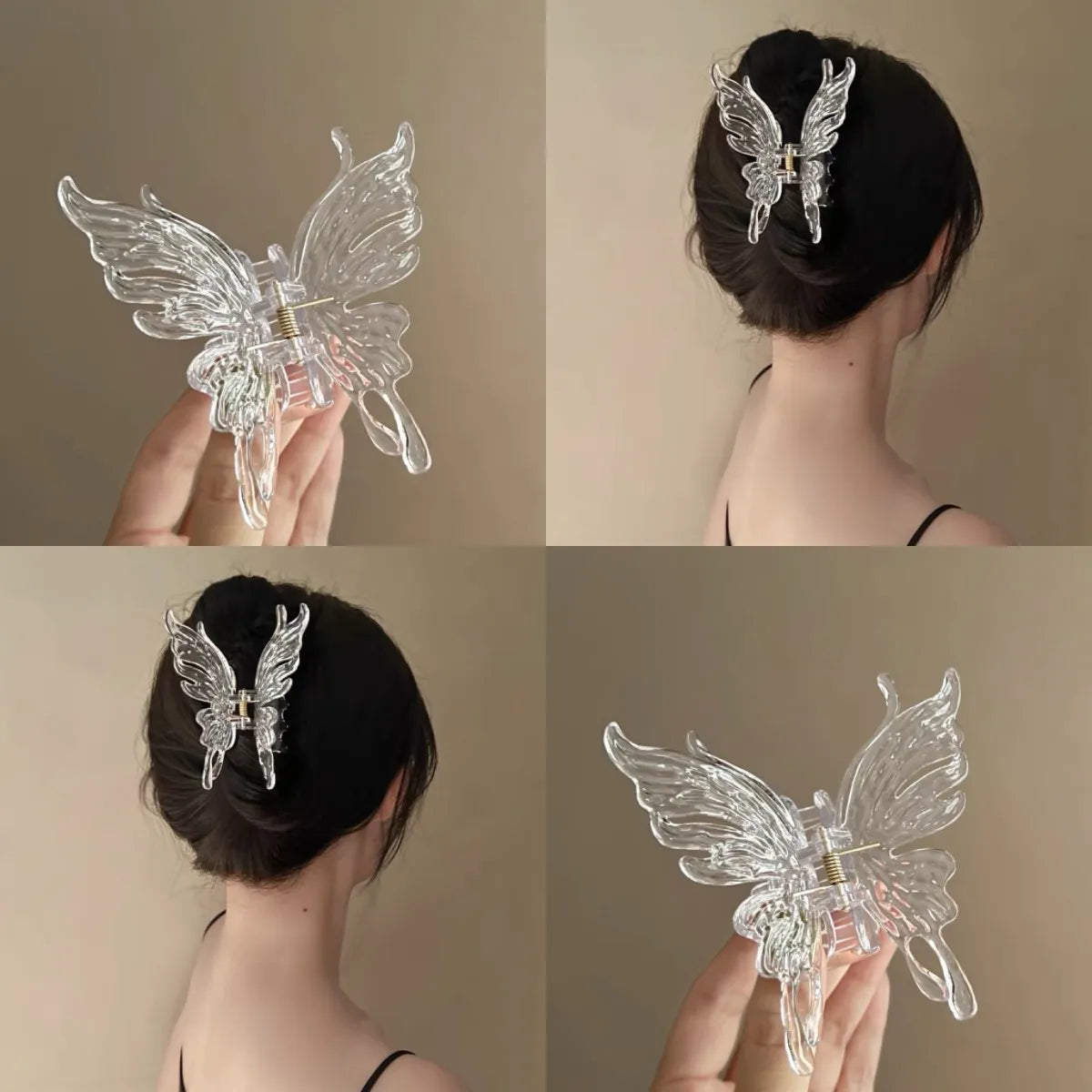 Women'S IG Style Korean Style Butterfly Arylic Plating Hair Clip Hair Claws