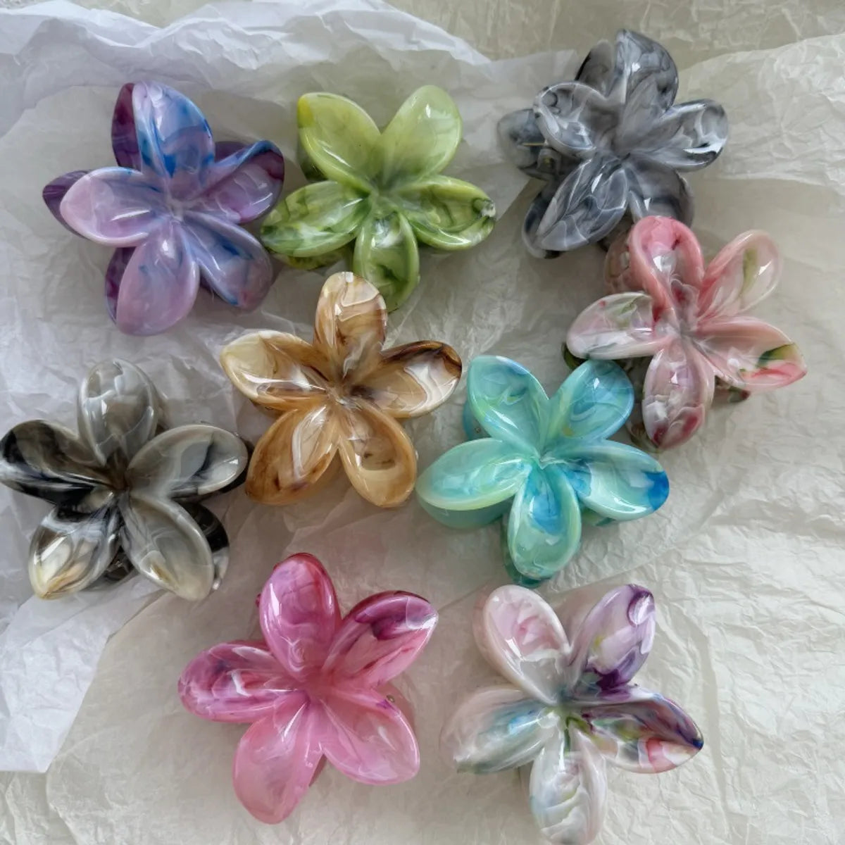 Women'S IG Style Korean Style Flower Plastic Hair Claws