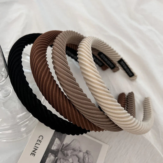 Women'S IG Style Korean Style Solid Color Cloth Hair Band