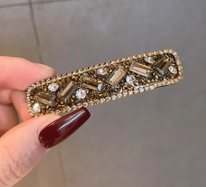 Women'S Ig Style Shiny Geometric Alloy Inlay Rhinestones Hair Clip