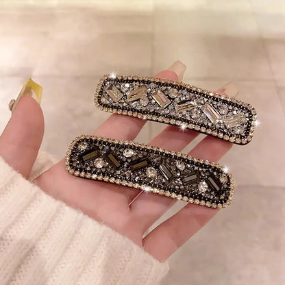 Women'S Ig Style Shiny Geometric Alloy Inlay Rhinestones Hair Clip