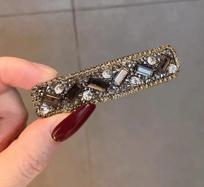 Women'S Ig Style Shiny Geometric Alloy Inlay Rhinestones Hair Clip