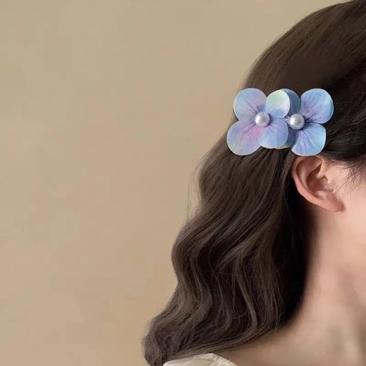 Women'S IG Style Simple Style Korean Style Flower Imitation Pearl Plastic Hair Clip