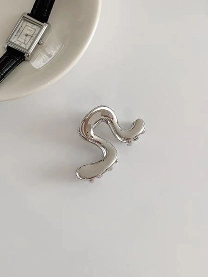 Women'S IG Style Simple Style Waves Metal Hair Clip