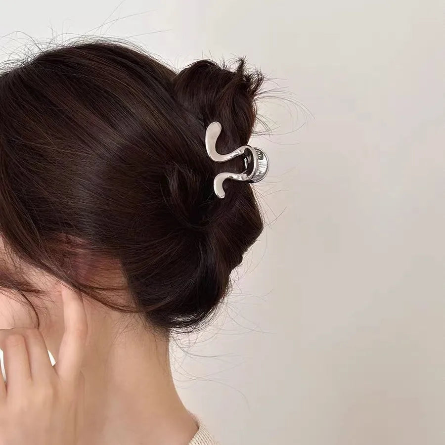 Women'S IG Style Simple Style Waves Metal Hair Clip