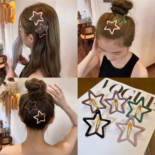 Women'S IG Style Star Alloy Hollow Out Hair Clip