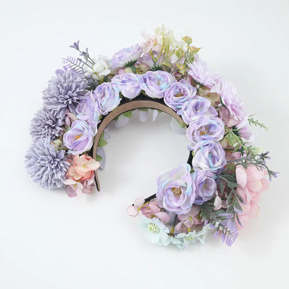 Women'S IG Style Sweet Flower Plastic Cloth Hair Band