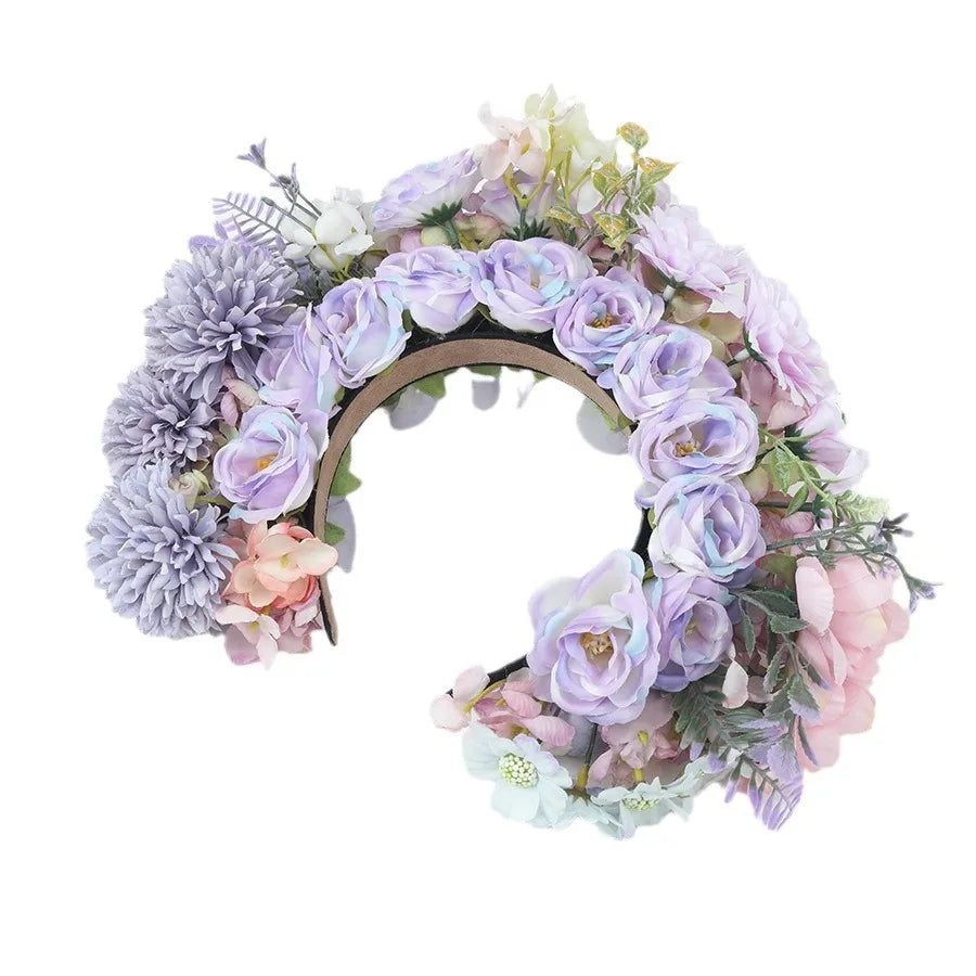 Women'S IG Style Sweet Flower Plastic Cloth Hair Band