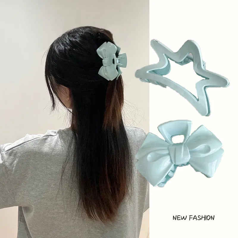 Women'S IG Style Sweet Korean Style Starfish Bow Knot Plastic Hair Claws