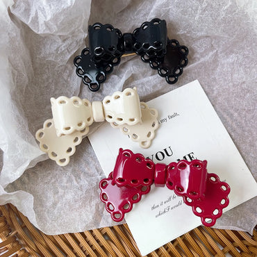 Women'S Lady Bow Knot Acetic Acid Sheets Handmade Hair Clip