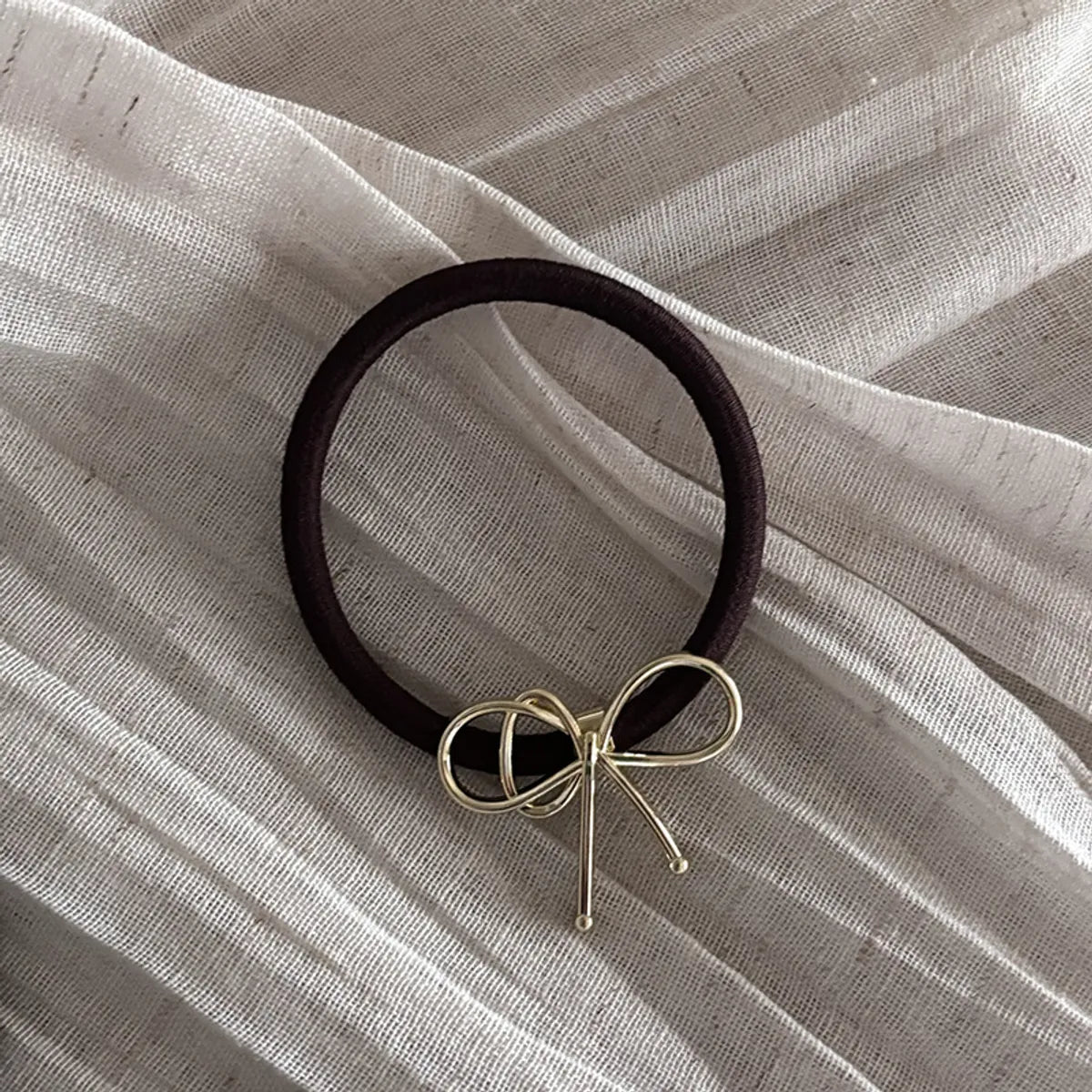 Women'S Lady Bow Knot Alloy Hair Tie