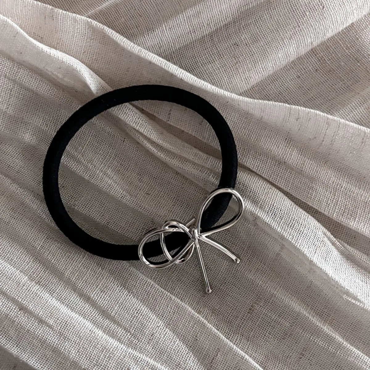 Women'S Lady Bow Knot Alloy Hair Tie