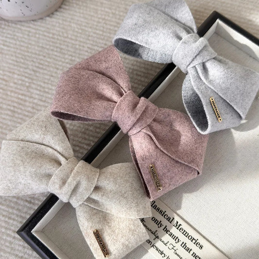 Women'S Lady Bow Knot Cloth Hair Clip