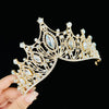 Women'S Lady Crown Alloy Rhinestone Plating Hair Band