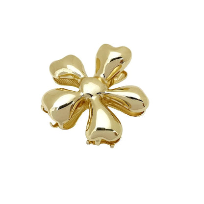 Women'S Lady Flower Alloy Plating Hair Claws