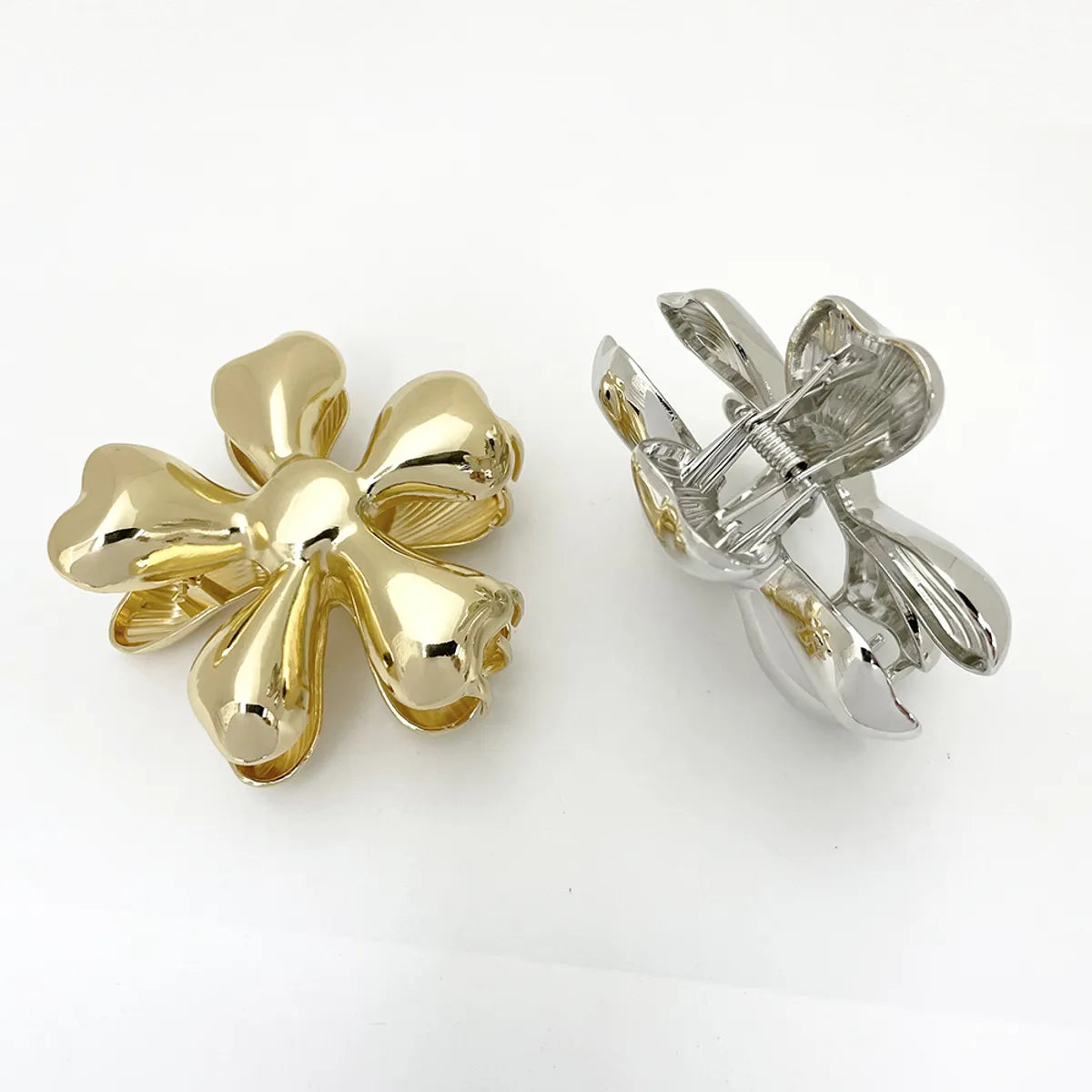 Women'S Lady Flower Alloy Plating Hair Claws