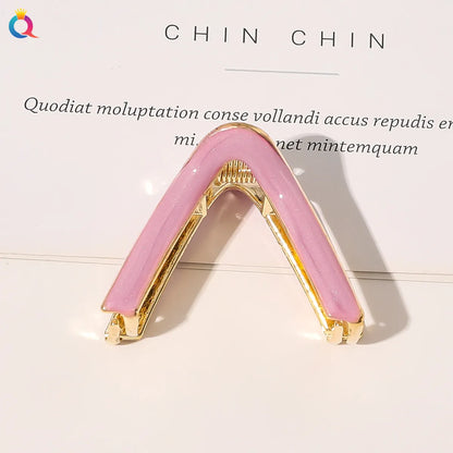 Women'S Lady Korean Style Trapezoid Alloy Hair Claws