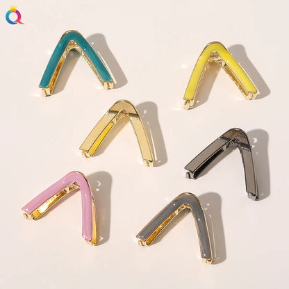 Women'S Lady Korean Style Trapezoid Alloy Hair Claws