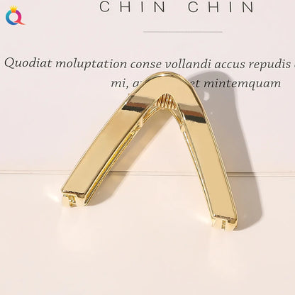 Women'S Lady Korean Style Trapezoid Alloy Hair Claws