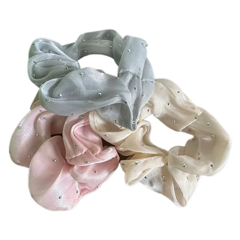 Women'S Lady Modern Style Bunny Ears Bow Knot Cloth Hair Tie