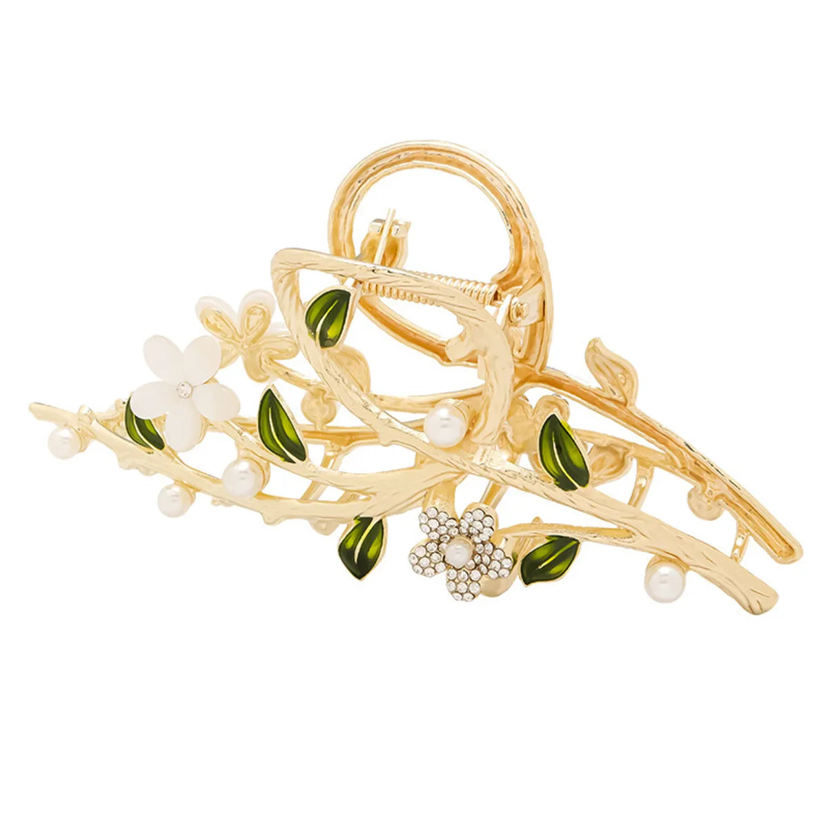 Women'S Lady Pastoral Flower Alloy Hair Claws