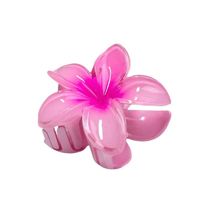 Women'S Lady Sweet Korean Style Flower Plastic Hair Claws